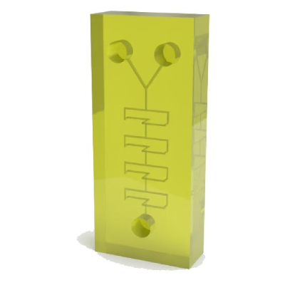 Chip microfluídico 3D