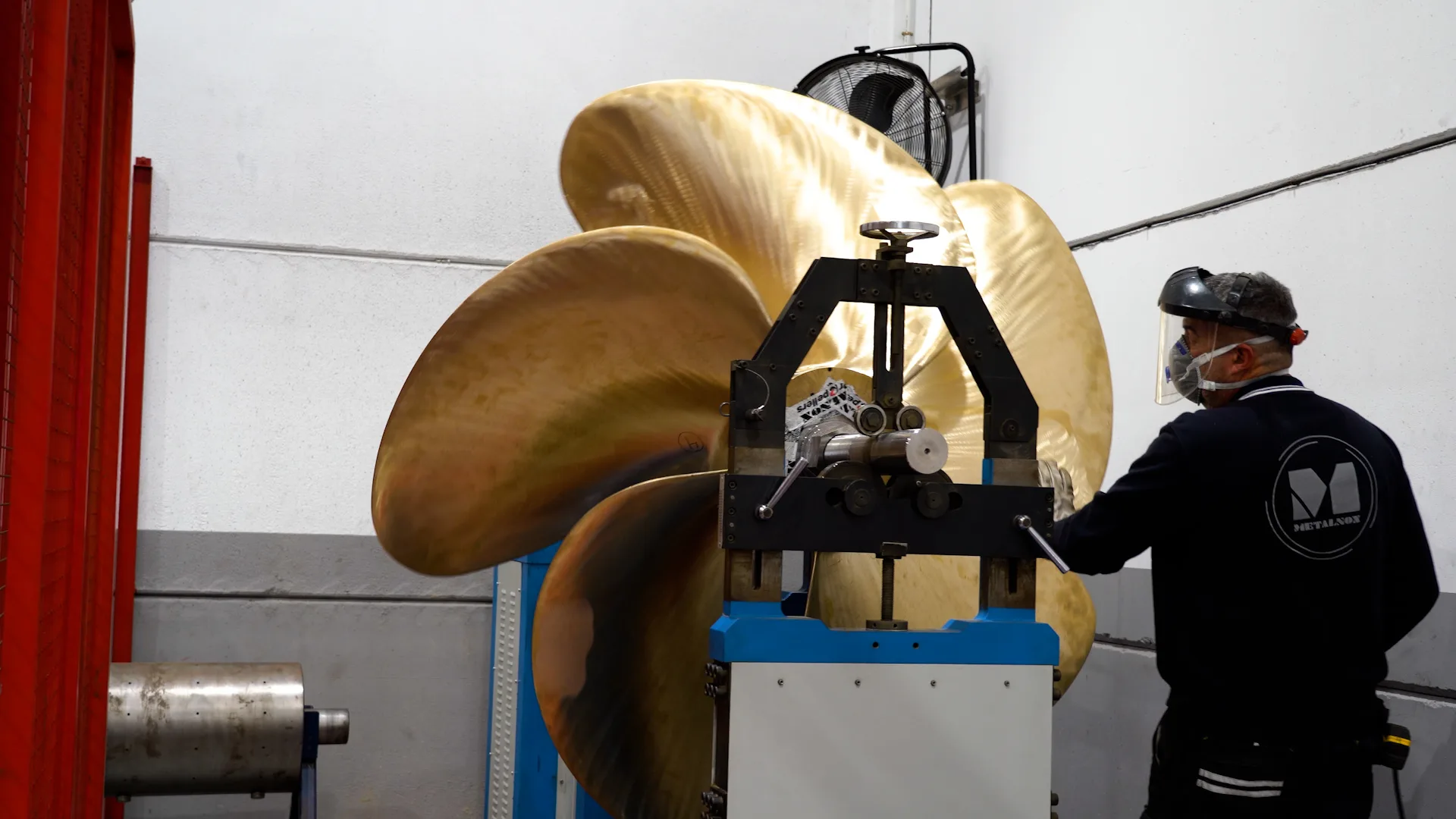 Éscaner 3D hélice barco