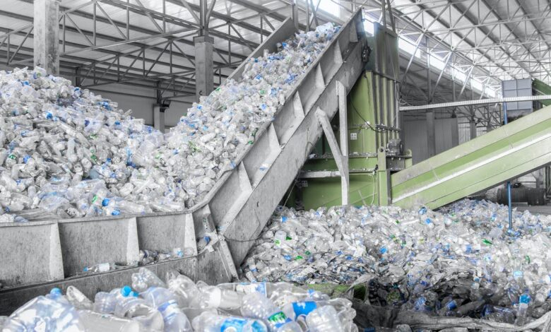 Planta de reciclaje industrial de plástico